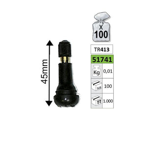 Válvula para Pneu TR413 – 45mm (Unidade)