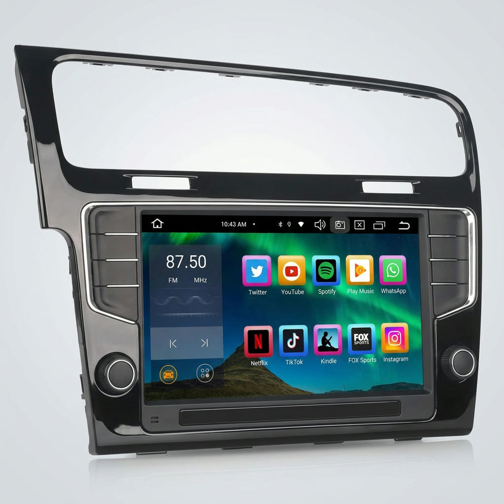 Erisin ES8511G Rádio Android 13.0 9" IPS para VW Golf VII/7 MK7 – CarPlay, Android Auto, GPS, DSP, 4G LTE