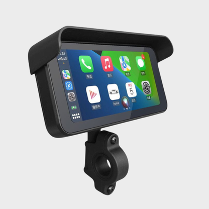 GoFuture F91 Kit – Sistema Multimédia e Gravação para Moto com GPS, CarPlay e Android Auto