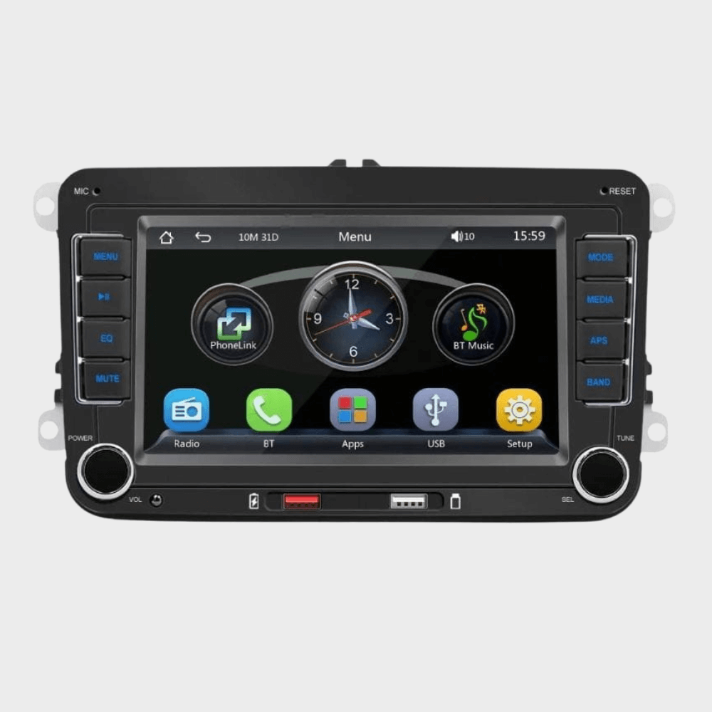 F9070C BKAP – Rádio Automóvel 2 DIN Bluetooth/CarPlay/USB Preto
