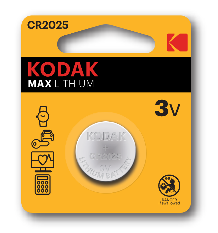 Pilha Kodak Max Lithium CR2025