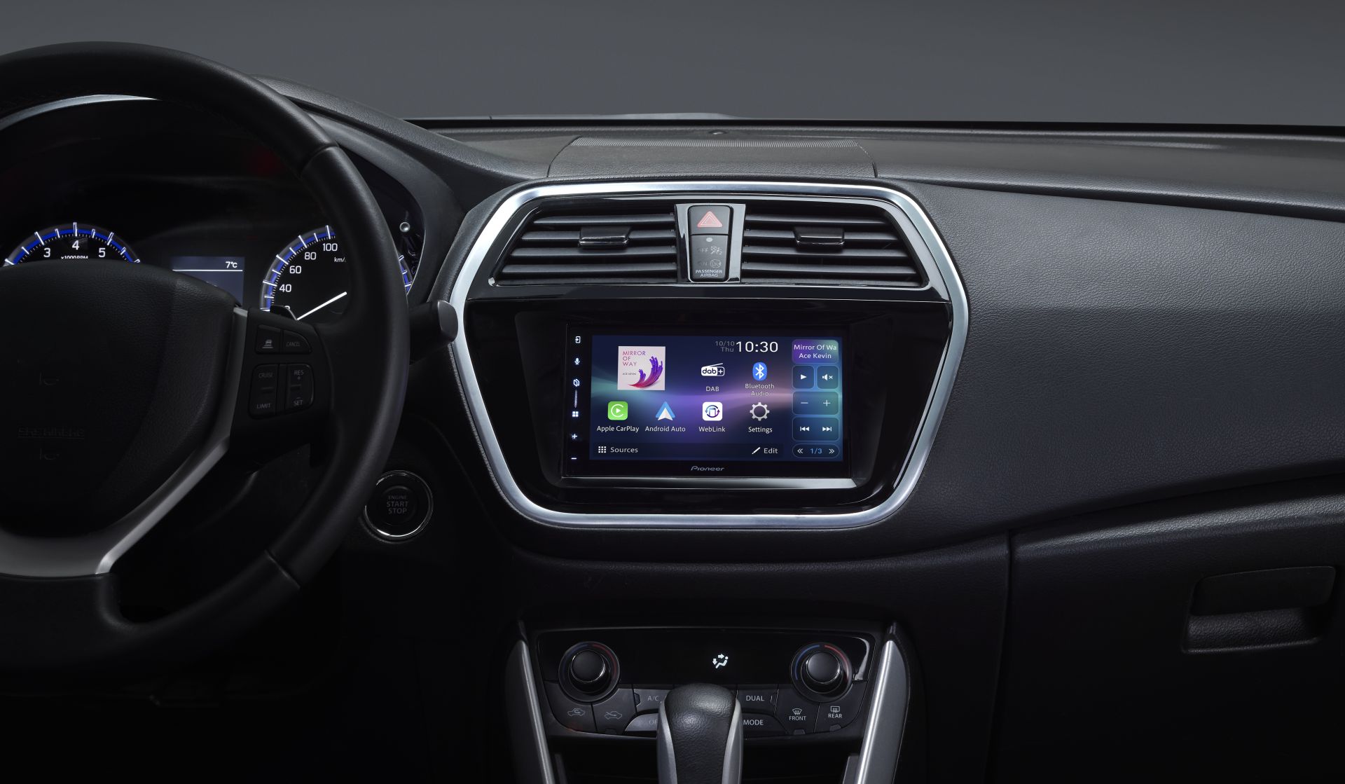 Autorrádio 2-DIN Pioneer SPH-DA77DAB Ecrã Tátil 6.8" | Apple CarPlay® Sem Fios | Android Auto™ Sem Fios