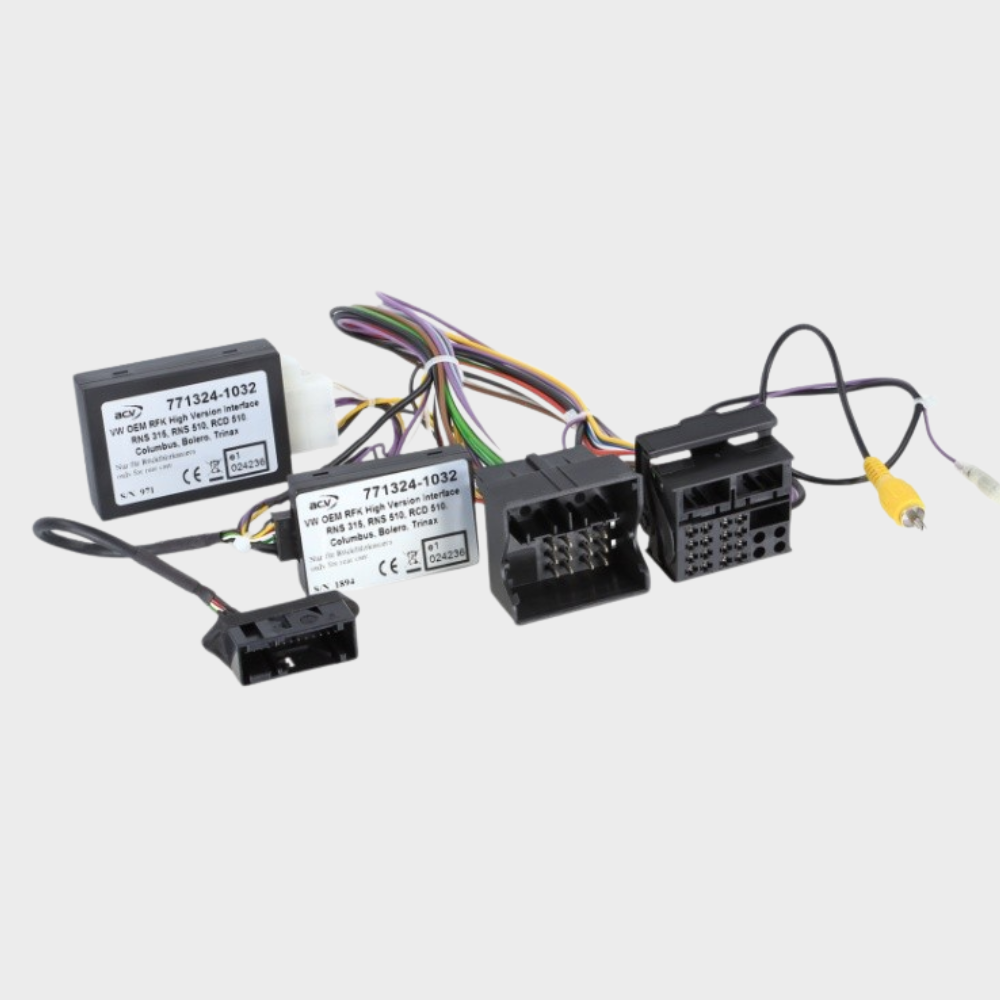 Interface Retenção Camara Traseira Original RGB HIGH a RCA Volkswagen Seat Skoda