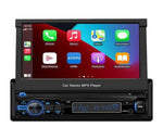 Auto Rádio 1 DIN Retrátil – Ecrã 7″ Touch, Android, Compatível com iPhone/Android