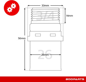 Acoplamento Multicamada Reto Macho 26 mm – M3/4" (20/27) com Contorno TH (1 peça)