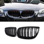 Grelhas Dianteiras para BMW Série 3 E92/E93 (2006-2009) – Design Pacote M em Piano Black