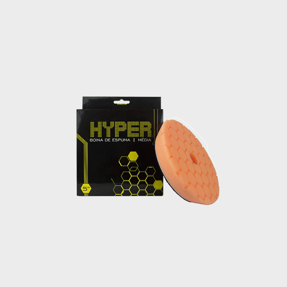 KERS Boina de Espuma 5" Hyper Média – Polimento Intermediário