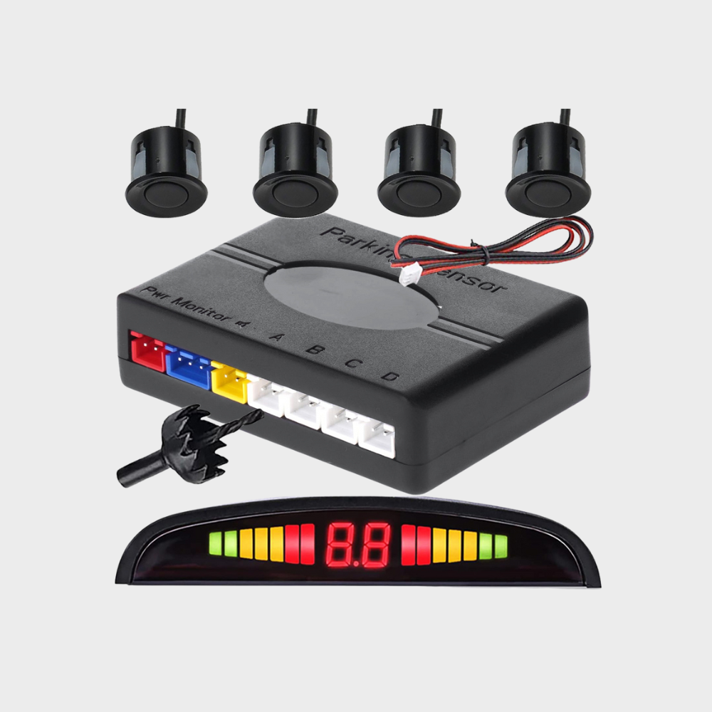 Kit Sensores de Estacionamento Traseiros com Display LCD – 4 Sensores