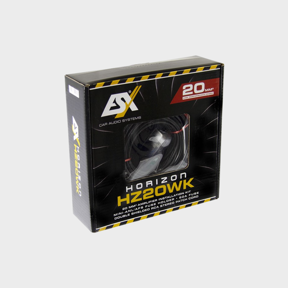 ESX HZ20WK Kit Instalação Amplificador 20mm² – Kit Completo Profissional