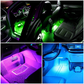 LED Interior Pilot Light Bar – 4 Tiras 12 LEDs RGB com Comando