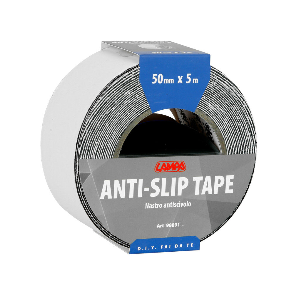 Fita Adesiva Antiderrapante Preta – 50 mm x 5 m