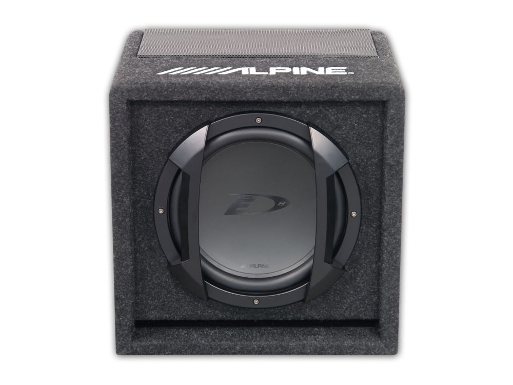 Subwoofer Ativo Alpine SWE-815 8" | 300W Máx / 100W RMS | Bass Reflex | Controlo Remoto