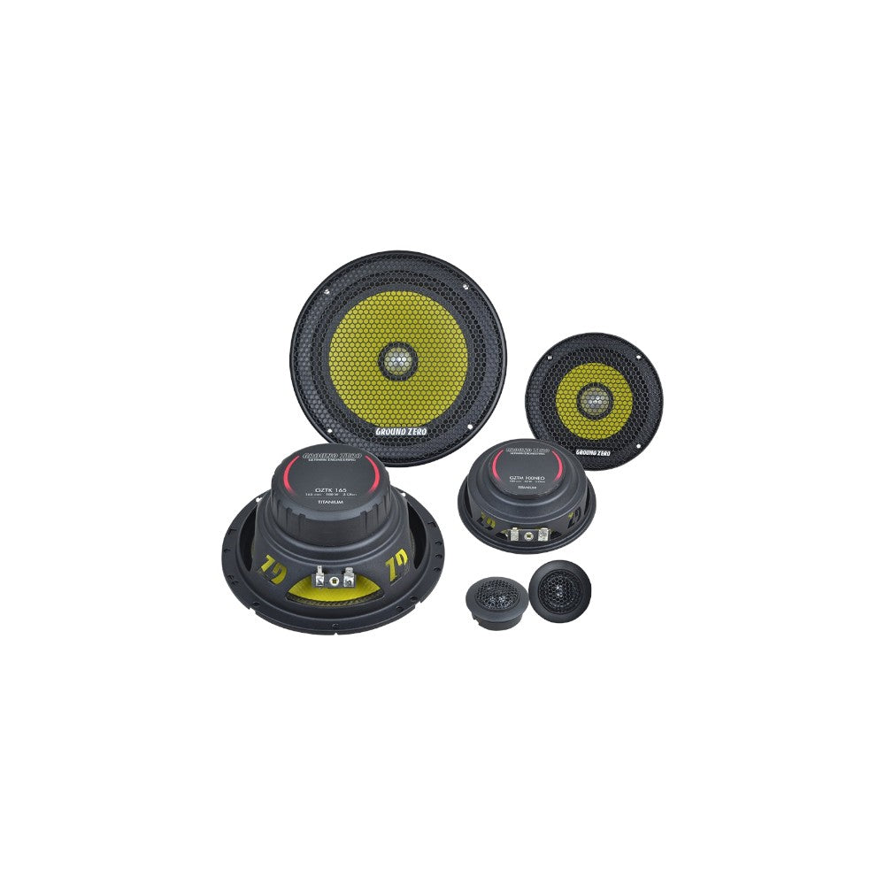 Colunas Ground Zero GZTC 165.3X-ACT 3 Vias Separadas | 16,5 cm (6.5”)