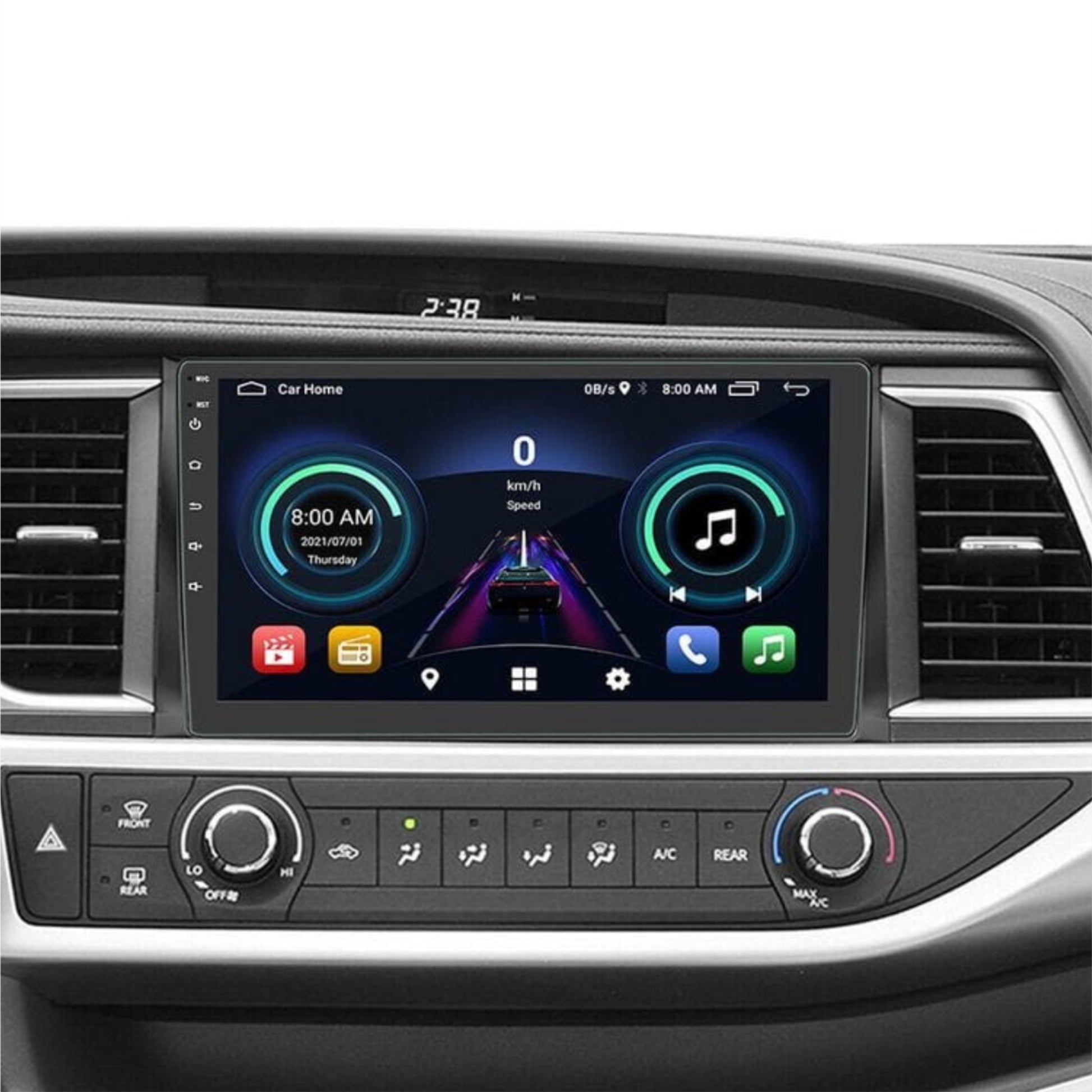 BKAP S-9090 – Autorádio 2 DIN com Ecrã 9" HD Android 10.1