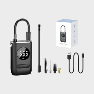 Bomba Elétrica a Bateria para Bicicleta e Automóvel – Compressor 10 Bar com LCD