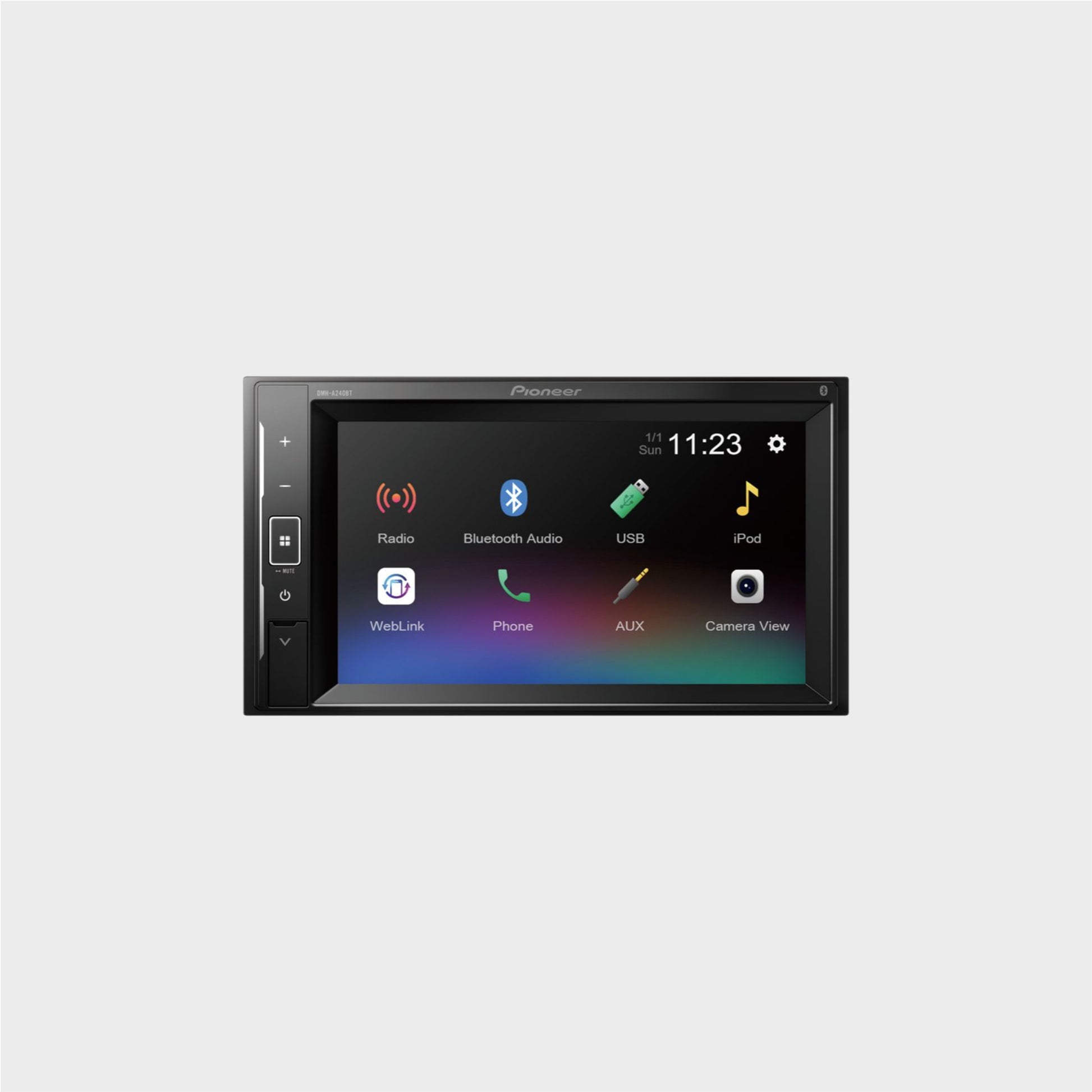Auto Rádio 2 DIN Pioneer DMH-A240BT com Bluetooth