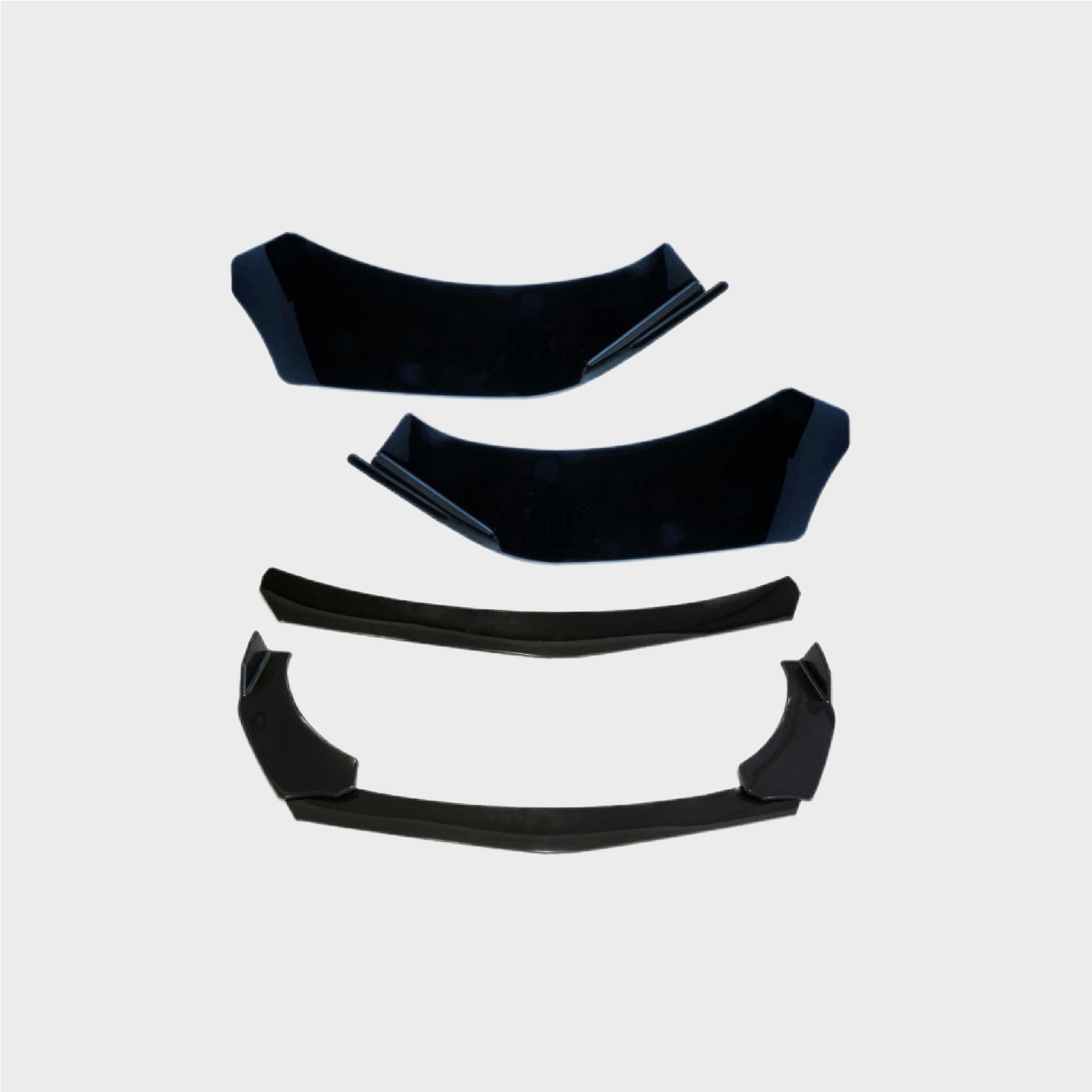 Splitter Dianteiro Universal em ABS Preto Brilhante V3