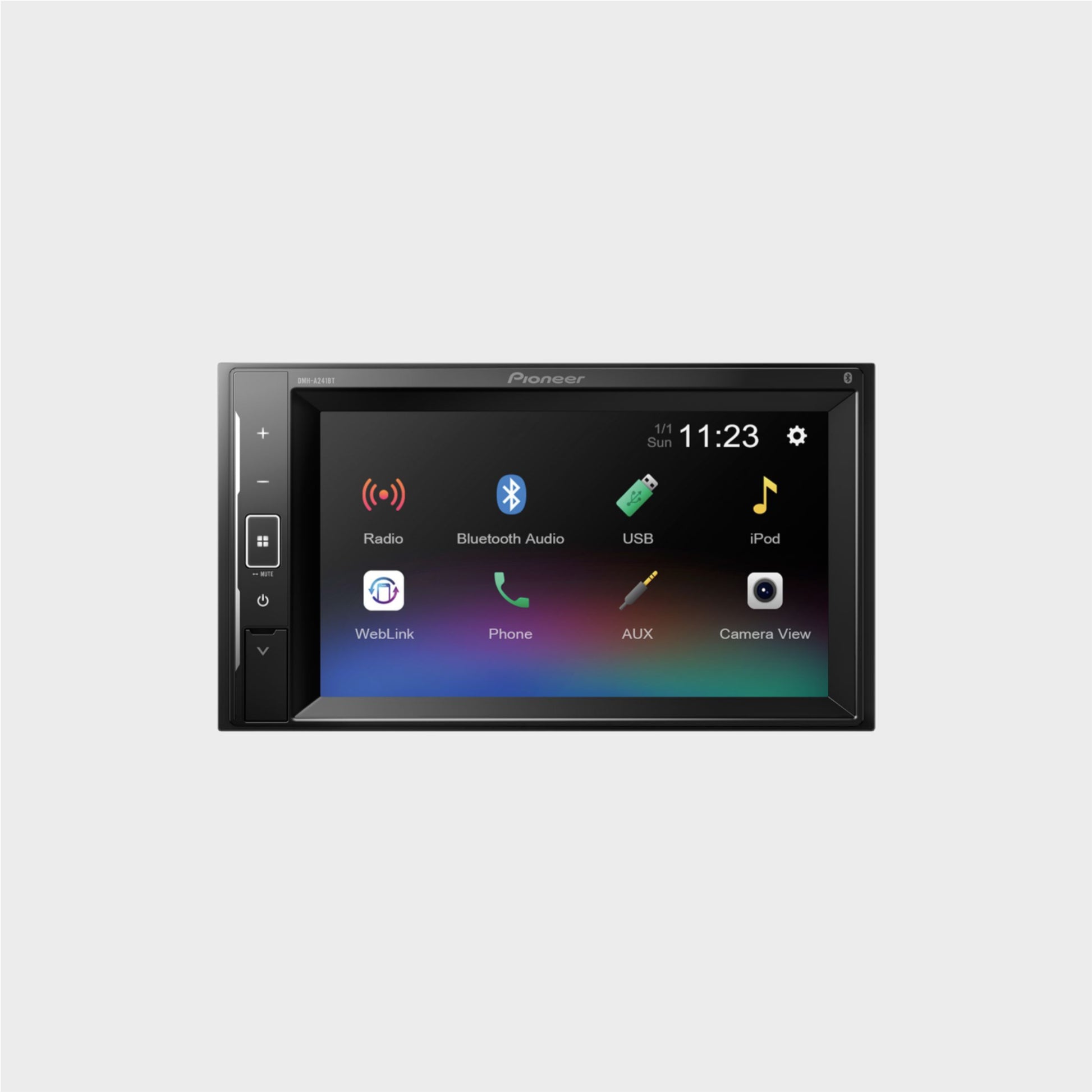 Auto Rádio 2 DIN Pioneer DMH-A241BT com Bluetooth e Ecrã Tátil 6.2"