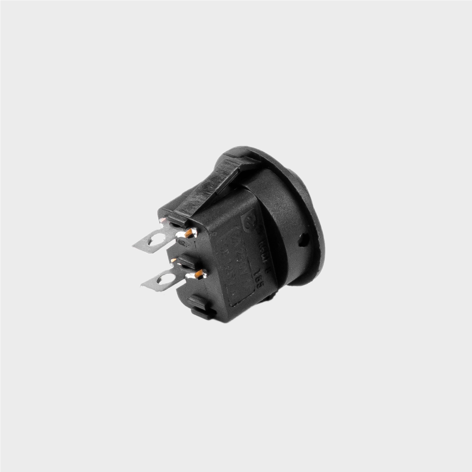 Interruptor Redondo 12V 20A ON/OFF – Preto | Alta Durabilidade
