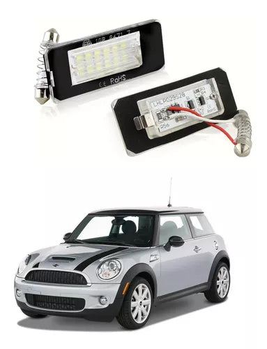 LEDs da placa de licença 2 peças Mini Cooper R52 / R55 / R55N / R56 / R56N / R57 / R57N / R58 / R59