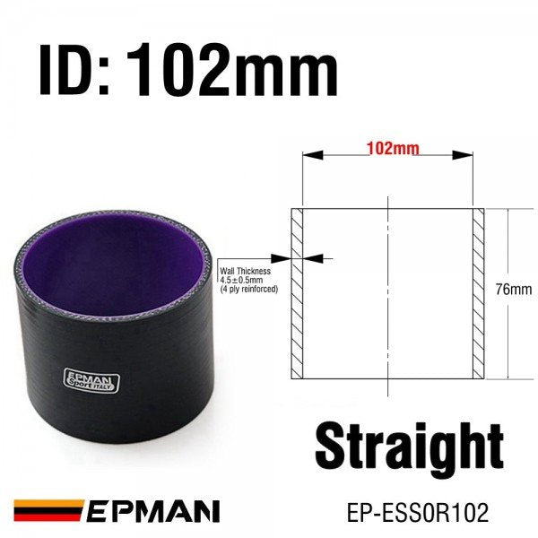 Tubo de União em Silicone 102mm (4")