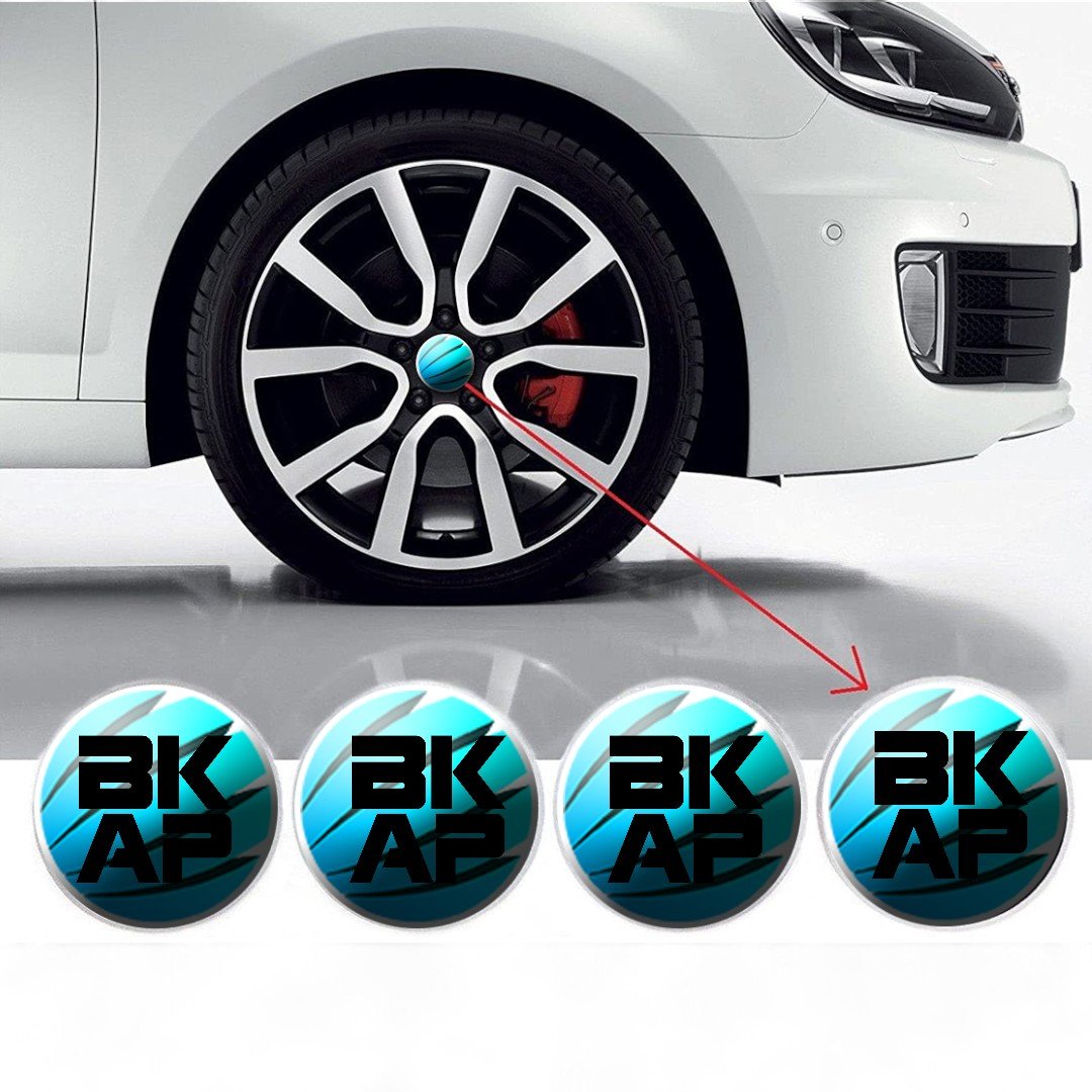 4x Centros de Jante para Audi 55mm em Plástico