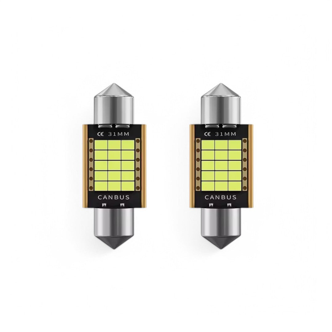 Luzes LED CREE 31mm 6000K 12V-30V (2 Unidades)