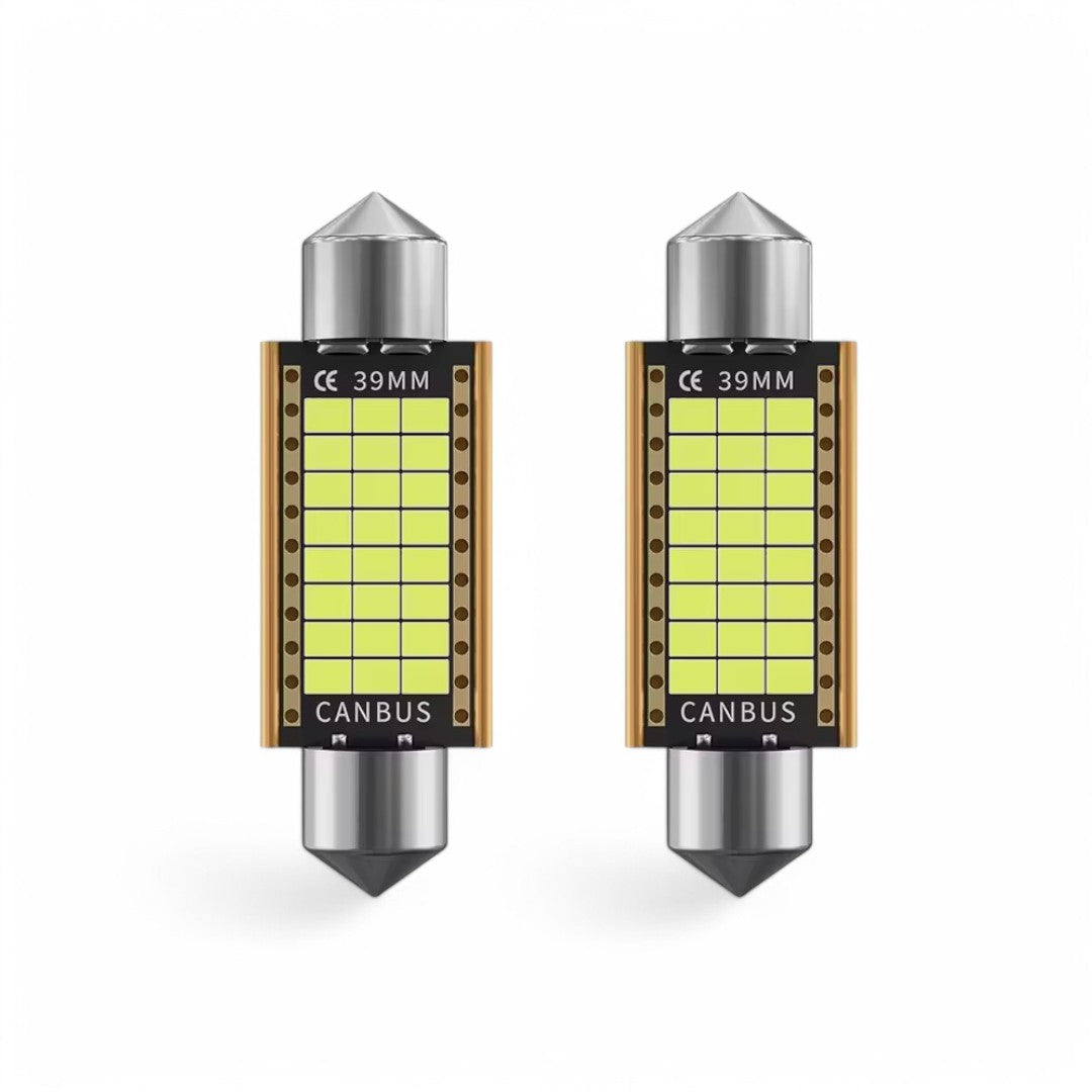 Luzes LED CREE 39mm 6000K 12V-30V (2 Unidades)