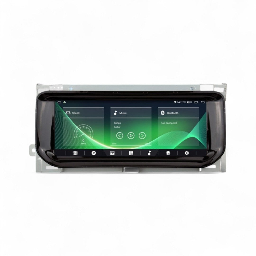 Monitor 10.25” Android 13 para Range Rover Evoque CarPlay & Android Auto | Sistema Duplo Bosch | Plug & Play