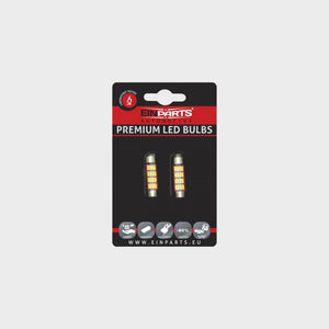 Lâmpada LED EPL207 C10W 41 mm | 20 LEDs SMD 4014 | 6000K Branco Frio | Com Canbus