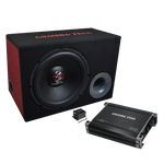 Subwoofer Ativo Vented GZ BASS KIT 12.300X 12? com Amplificador
