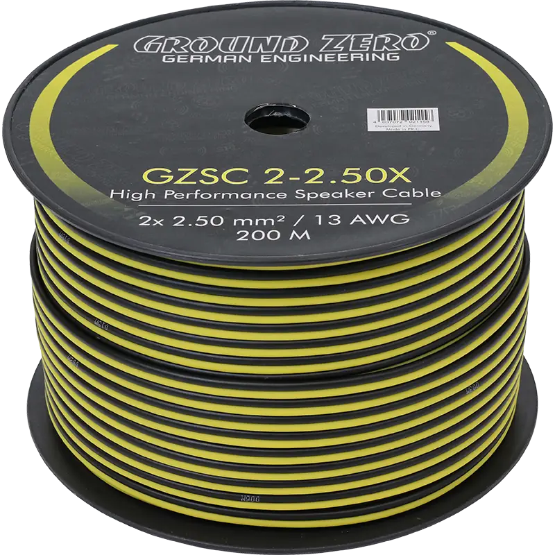 Cabo de Colunas GZSC 2-2.50X 2 x 2.50 mm² | 100% CCA | Flexível