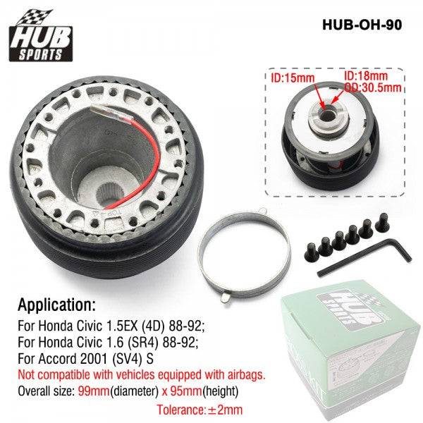 Adaptador de Volante OH-90 Racing Boss Kit Universal para Honda (HUB-OH-90)