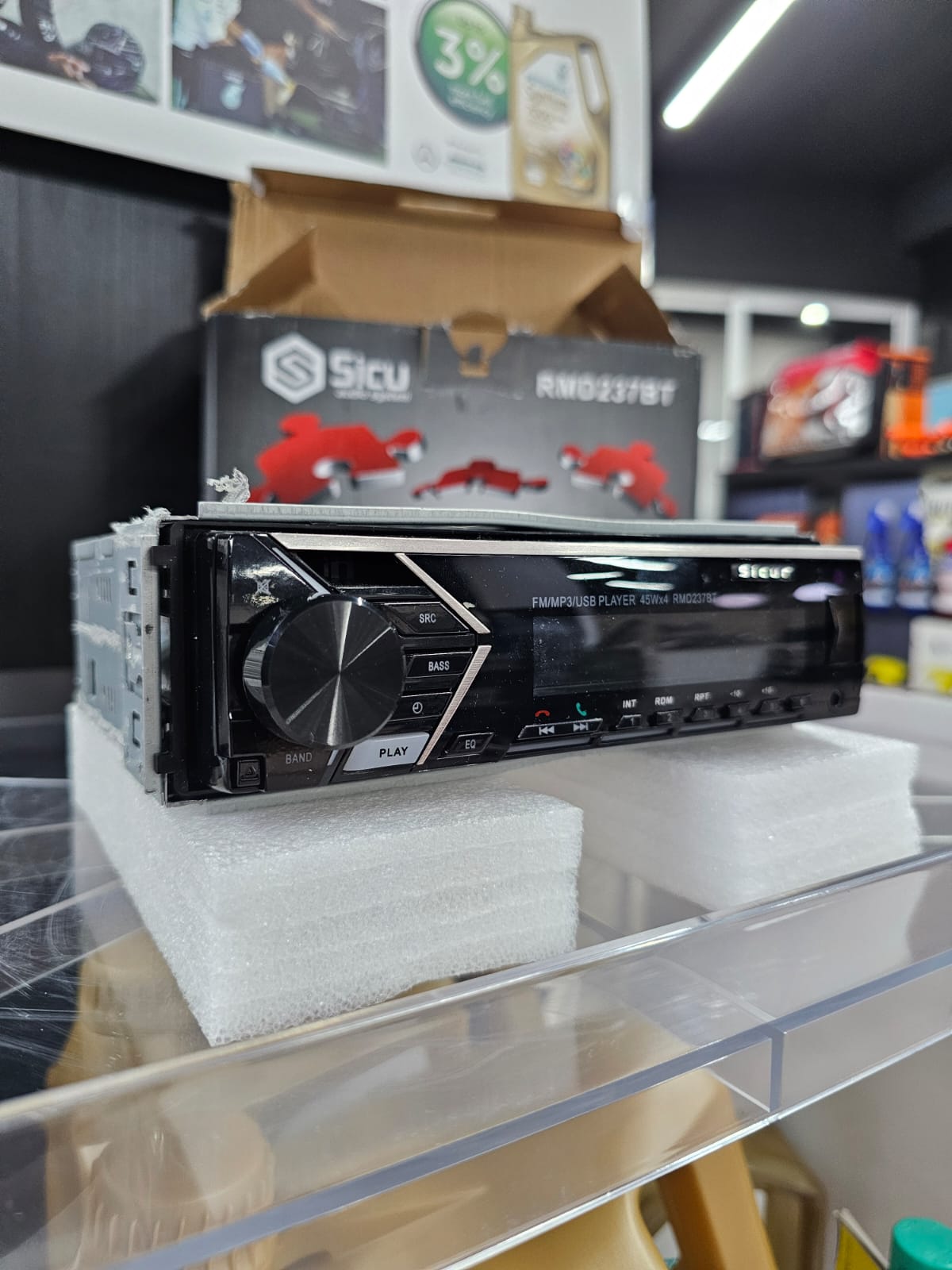 Rádio 1DIN RMD216BT com Bluetooth – Recondicionado