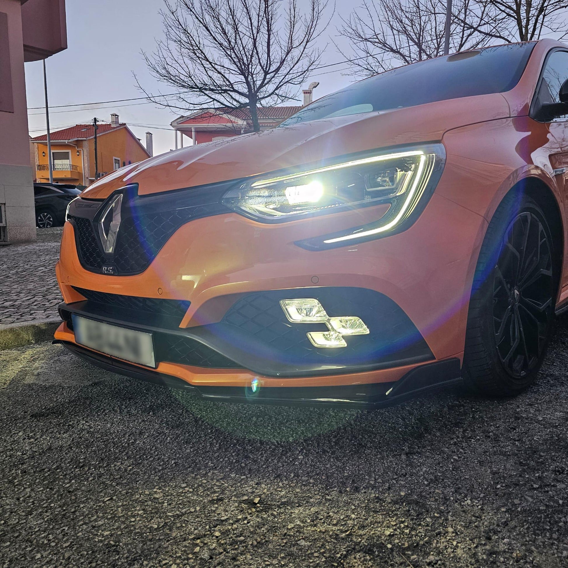 Splitter Dianteiro Universal em ABS Preto Brilhante