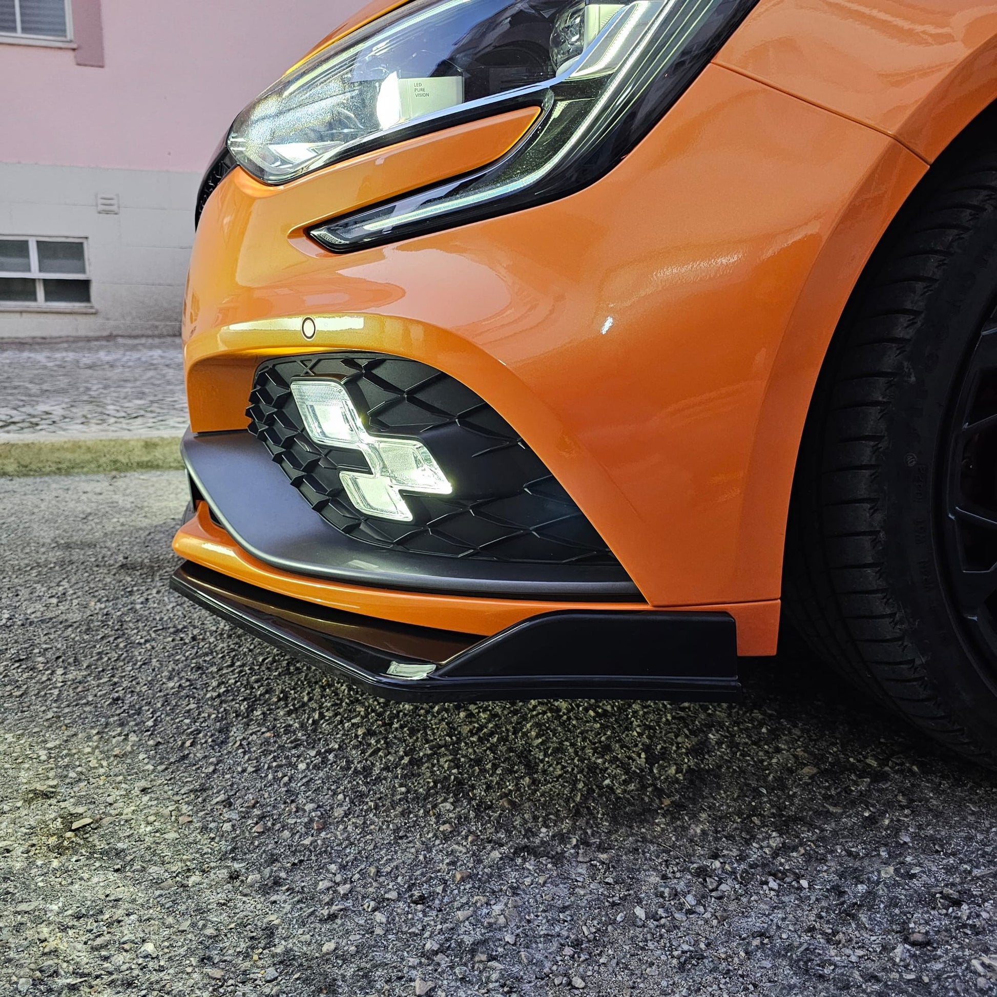 Splitter Dianteiro Universal em ABS Preto Brilhante