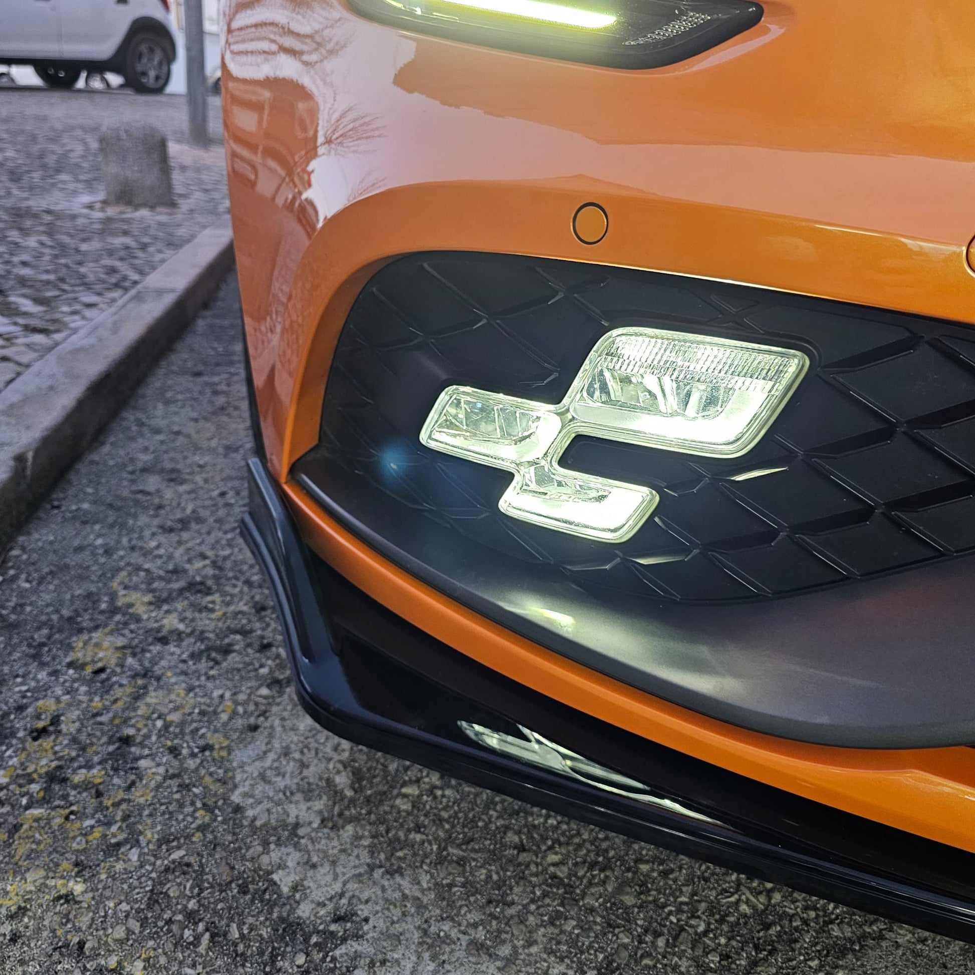 Splitter Dianteiro Universal em ABS Preto Brilhante