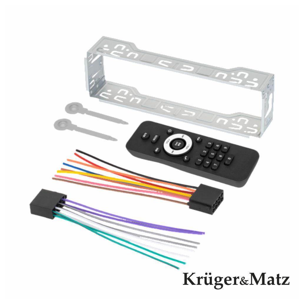 Auto-Rádio 1DIN Kruger&Matz KM2017 – 6.86" Touch, 4x60W, CarPlay & Android Auto