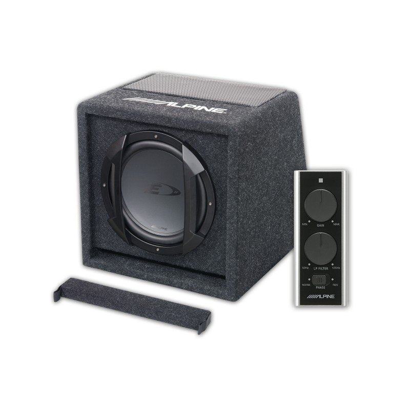 Subwoofer Ativo Alpine SWE-815 8" | 300W Máx / 100W RMS | Bass Reflex | Controlo Remoto