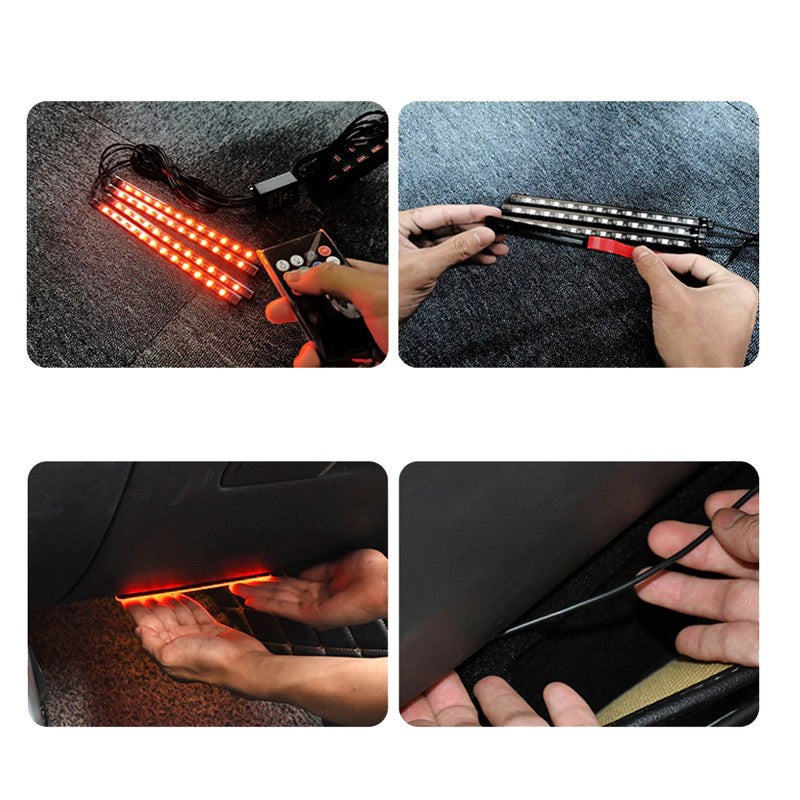 Kit de Luz Ambiente LED RGB para Carro