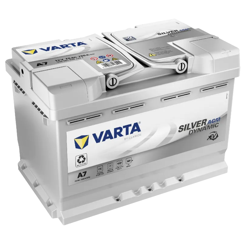 Bateria VARTA SILVER DYNAMIC AGM 12V 70AH 760AF 278X175X190 +D A7 ( E39 )