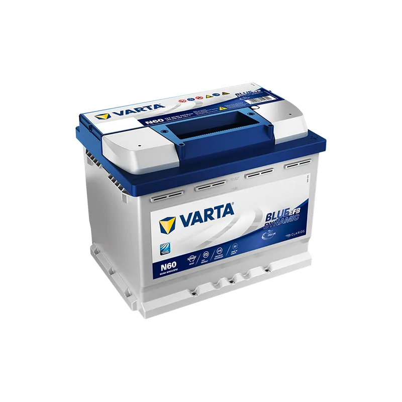 Bateria VARTA BLUE DYNAMIC EFB 12V 60AH 640AF 242X175X190 +D N60