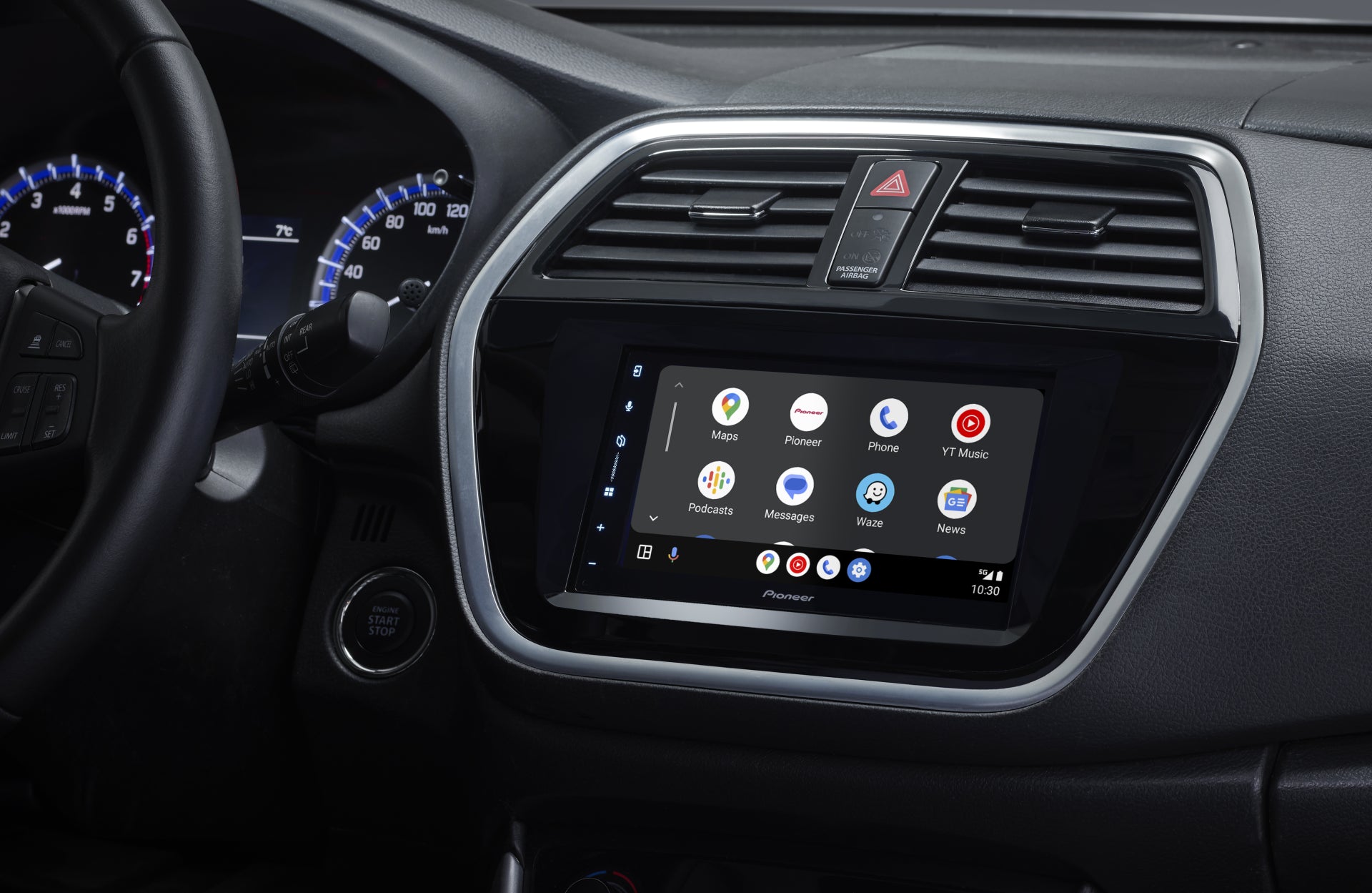 Autorrádio 2-DIN Pioneer SPH-DA77DAB Ecrã Tátil 6.8" | Apple CarPlay® Sem Fios | Android Auto™ Sem Fios