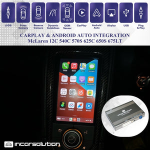 CarPlay Android Auto Camara McLaren MP4 12C 540C 570S 625C 650S 675LT