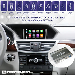 CarPlay Android Auto Camara Mercedes NTG4 Classe C CLS E GLK SLS