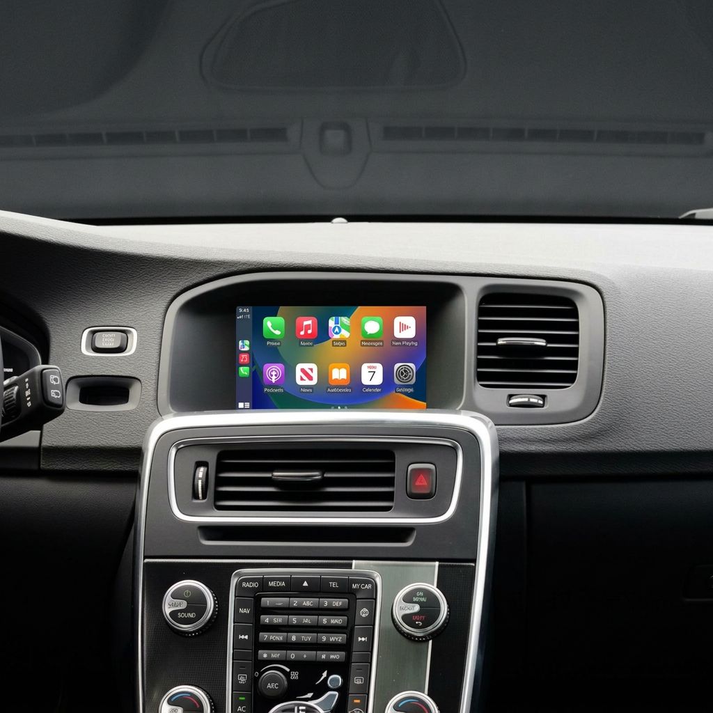 Wireless CarPlay Android Auto Volvo Sensus Connect 7" Internet