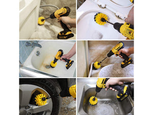 Kit de Escovas de Limpeza para Berbequim/Parafusadora – 3 Peças