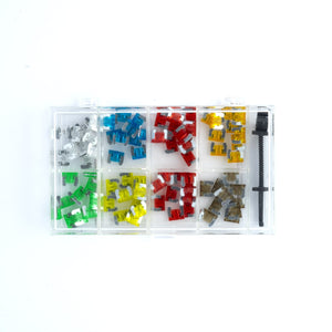 CONJUNTO DE FUSÍVEIS DE CARRO EPFUSE01 MICRO 80 PCS COM GRABBLE