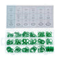 Kit de O-Rings vedantes verdes 270 pcs