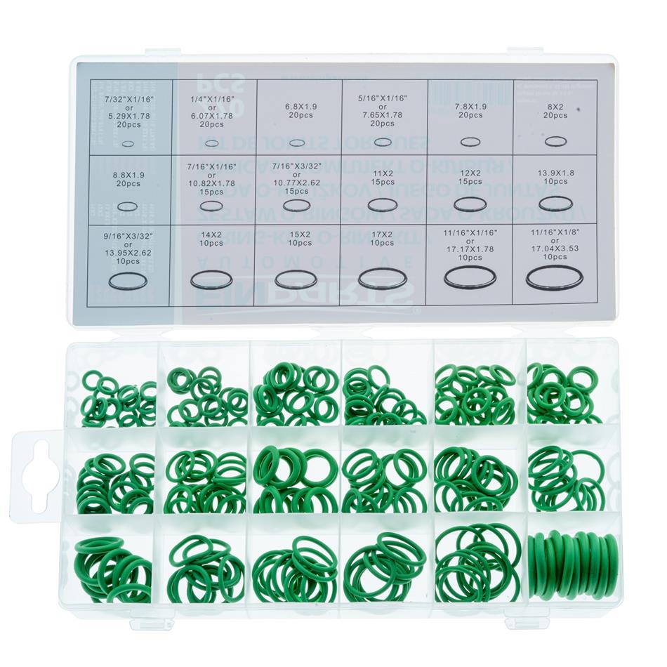Kit de O-Rings vedantes verdes 270 pcs